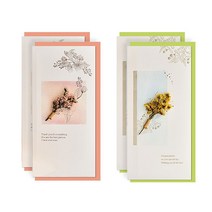 더솜씨 프리자브드 수채화 메세지 돈봉투 2종 x 2p 세트, 혼합색상, 1세트