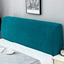 마켓에이 심플 스트레치 소프트 침대헤드커버, 사파이어블루