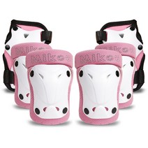 미코우 아동용 스포츠 보호대 3종 x 2p + 파우치 세트, 핑크