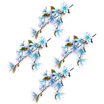 블럭마트 조화 11송이 목련꽃 4p, 블루