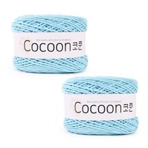 마마니트 코튼 코쿤 뜨개실 2p, 804 스카이