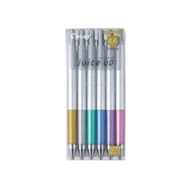 파이롯트 쥬스업 젤잉크펜 메탈릭 0.4mm 6종 세트 LJP120S4-6CM, 골드, 실버, 메탈그린, 메탈블루, 메탈바이올렛, 1세트