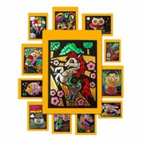 매직 홀로그램 포일아트 12종 세트, 혼합색상, 1세트