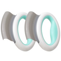 강아지 고양이 마사지 브러쉬 8.7 x 9.9 cm, 2개, 랜덤발송, 민트