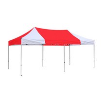 홍캐노피 알루미늄 캐노피 천막 2 x 3 m, 빨강(중앙), 백색, 1개