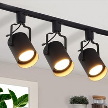 플랜룩스 원통 등기구 + 레일 2m + 파30 LED 전구 15W 확산형 4p 세트, 원통 등기구(블랙), 조명(주광색)