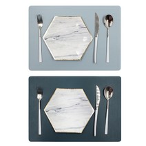 블럭마트 논슬립 식탁매트 2p, 랜덤발송, 43 x 30 cm
