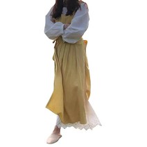 마켓피오 옆트임 플라워가든 앞치마, 옐로우, 1개