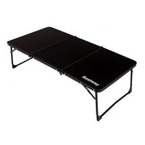 베스트웨이 슬림 3판 접이식 캠핑 테이블 BB9045MINI, 올블랙