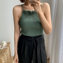 엔비룩 여성용 스모크 홀터 나시