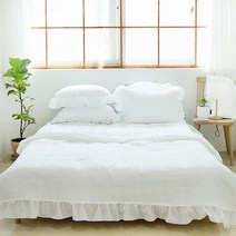 이불넷 시원한 여름 시어서커 프릴 차렵이불