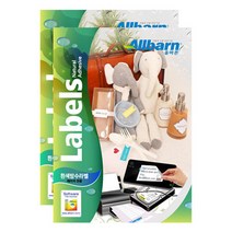 올바른 레이저용 방수 라벨지 AL011WP 흰색 25p, 1칸, 2개