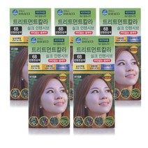 다바찌 PPD 없는 트리트먼트칼라 실크 인텐시브 염색제, 6B, 5개