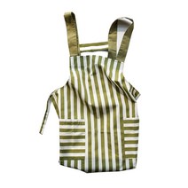 에이프런 스트라이프 페이스트라인 앞치마, 그린, 1개