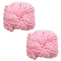 미소털실 마크라메 90합 뜨개실 2p, 06 연핑크, 2개
