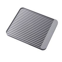 모나코올리브 규조토 물받이 간편 식기건조 트레이, 그레이