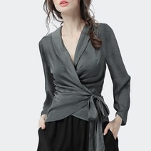 포플러앤씨 아르미에 랩 블라우스