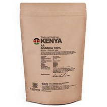 엑스데일리커피 케냐AA 원두커피, 홀빈(분쇄안함), 1kg, 1개