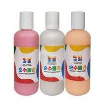 놀미 유아 핑거페인트 물감 놀이 3P, 160ml, 3색
