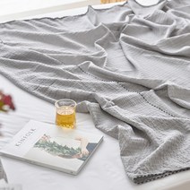이니띠움 비앙카 면 시어서커 홑이불, 그레이
