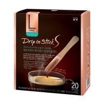 루카스나인 드립 인 스틱 에스 에티오피아 예가체프 아리차 블렌드 원두커피믹스, 2.1g, 20개
