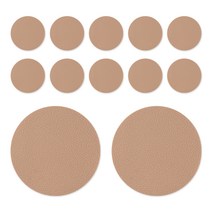 플라이토 실리콘 엠보싱 원형 컵받침 12p, 브릭레드