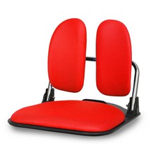 접이식 좌식 무빙 듀얼백 메쉬 의자 DB-3500, 레드