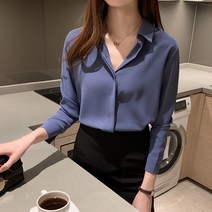 루나걸 클러드 심플 셔츠