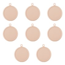 플라이토 실리콘 행잉 원형 컵받침 8p, 인디핑크