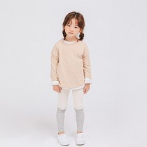 레인보우키즈 유아동용 골지 투톤 레깅스