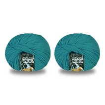 미소털실 뉴애니울 뜨개실 50g x 2p, 6033 미드나이트그린, 180m, 2개
