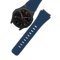 인뮤즈 갤럭시 프론티어/기어S3/워치3/워치4클래식 22mm 우레탄 밴드 (45/46mm 호환 가능), 네이비, 1개