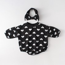 아동용 하트 블루밍 바디슈트 + 헤어밴드 세트 R1258