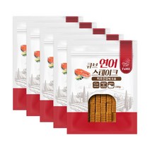 파밀 큐브 스테이크 강아지 간식 100g, 연어, 5개