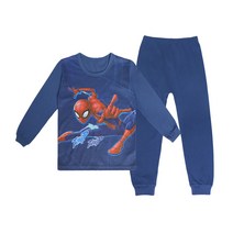 스파이더맨 남아용 빌키 9부 편면내복 상하세트