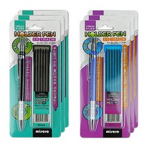 미소로 샤프식 홀더펜세트 2.0mm 1898 2종 x 3p, 검정, 파랑, 1세트