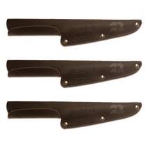 FishingKinife 인조 가죽 창 칼집 3p, 밤색, 3개