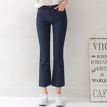 토마토팩토리 여성용 편해요 크롭 부츠컷 청바지 1903