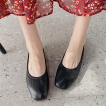 라블 밴딩 주름 플랫슈즈