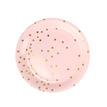 파티 테이블 식기 10p 세트 컨페티 핑크, 10개입, 1개