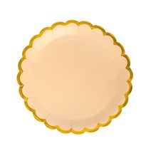 파티 테이블 식기 10p 세트 골드라인 베이지, 10개입, 1개