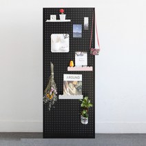 타공판 600 x 1500 mm, 1개, 블랙