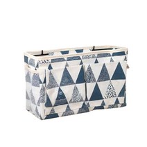 YOU&ME 베드침대 사이드 포켓 삼각무늬 블루, 1개