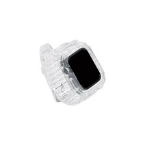 비쉐르 에어리트 애플워치 4 실리콘 일체형 밴드 스트랩 (40mm 호환 가능), 화이트, 1개