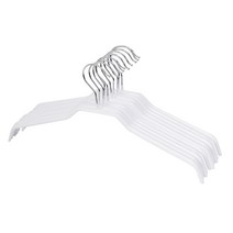 네이쳐리빙 논슬립 코팅 셔츠 자켓 상의 옷걸이, 화이트, 10개입