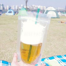 스탠드형 테이크아웃용 지퍼비닐 10호, 100개