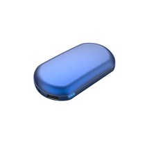 애니클리어 USB충전식 전기양면 핸디 휴대용 손난로 보조배터리 USB, PDB-HOT7, 블루