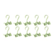 다용도 이중 가방걸이, 그린, 10개입