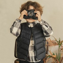 위시키즈 아동용 리버서블 다운 조끼
