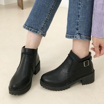 제이라인 레일로 스티치 앵클부츠 4cm JLJJLWK1052